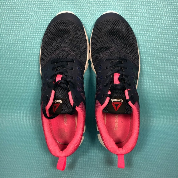 Reebok Sublite XT Cushion Comfort 2.0 AR2943 Blue/Pink Cross Training Shoes 8.5 - Picture 7 of 9